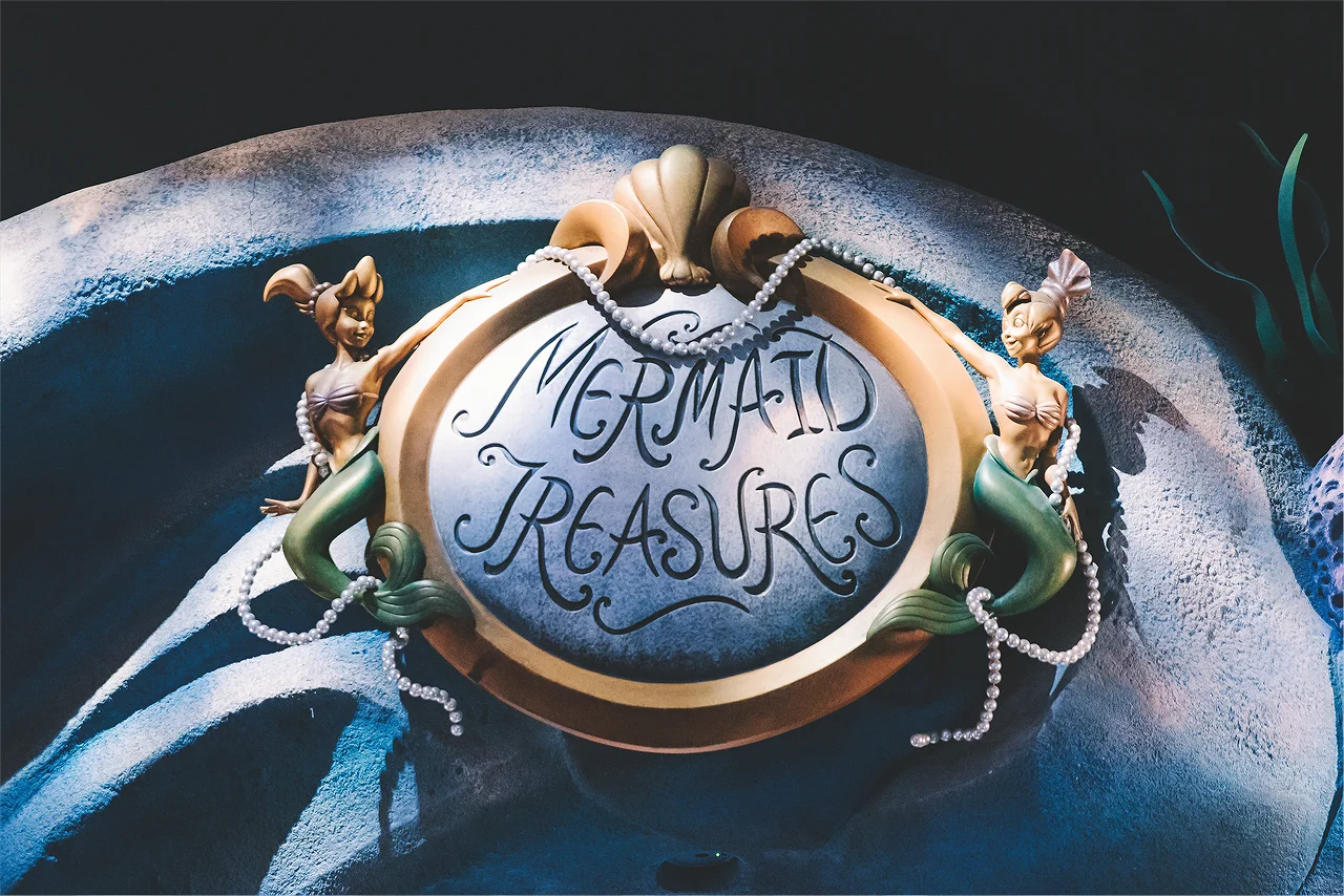 While you're at Mermaid Lagoon I would recommend checking out the shops if you're a fan of the Little Mermaid. Specialty items are usually location specific and this is the one place to find everything Ariel and friends related! 