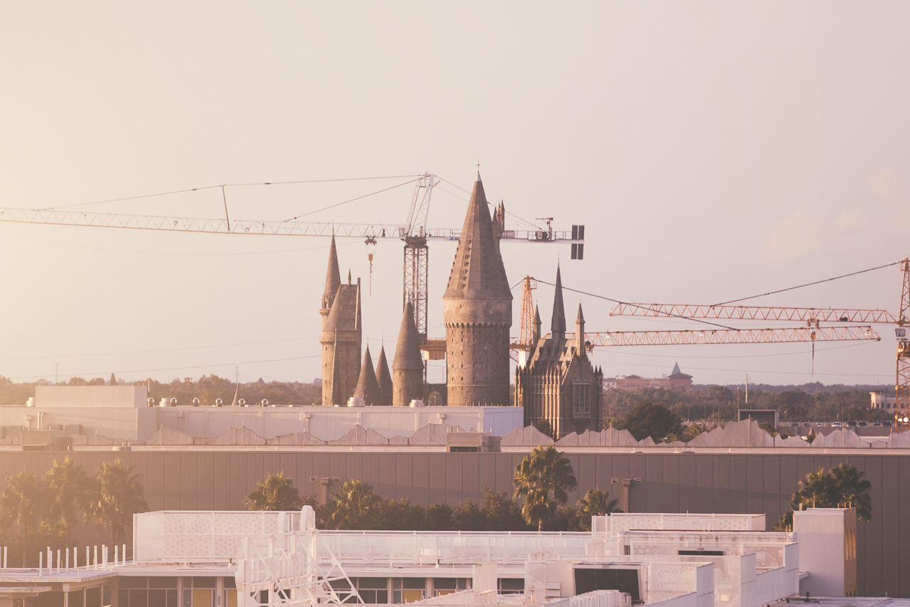  Hogwarts was just outside our window. 