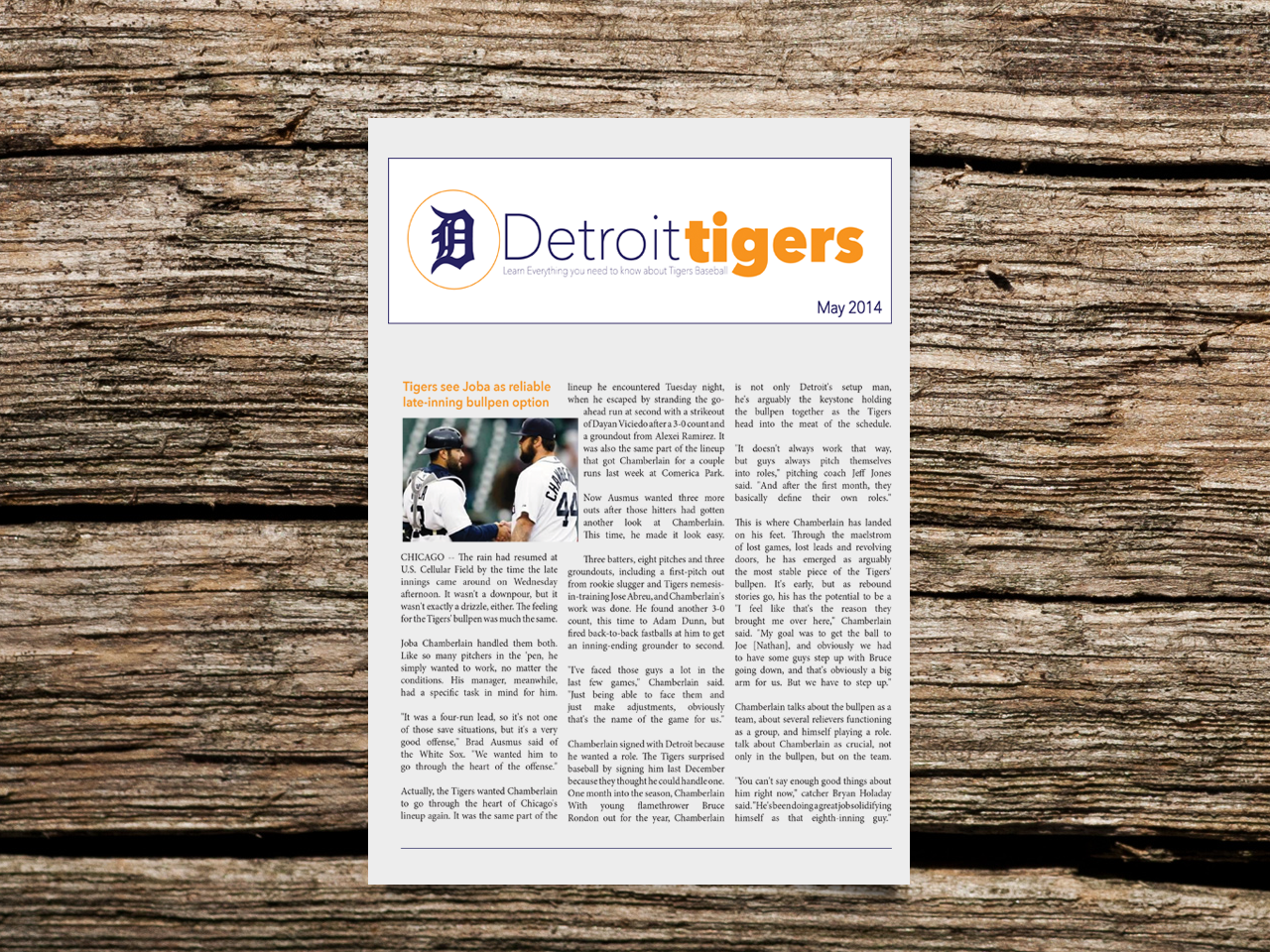 Detroit Tigers Newsletter
