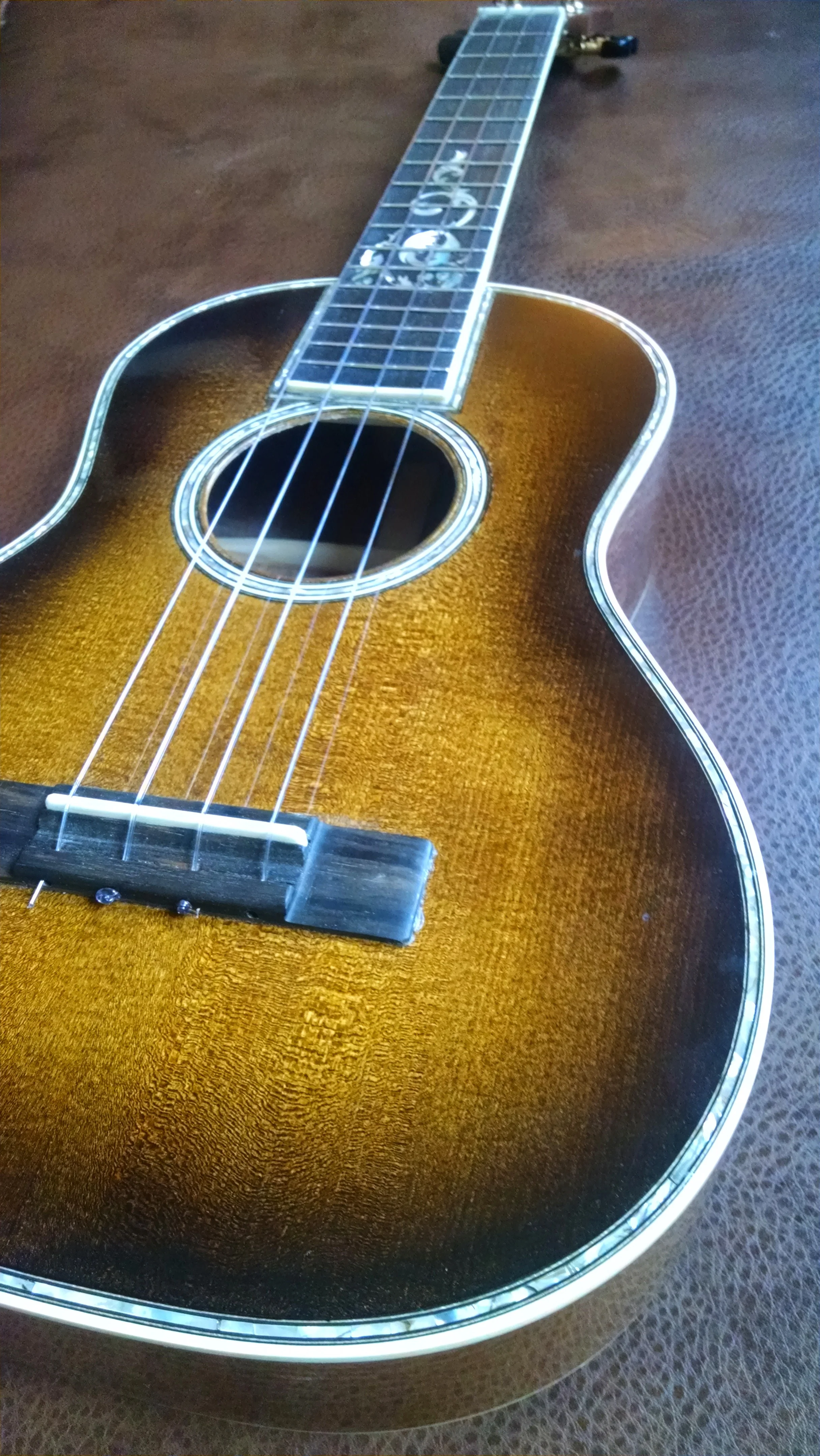 Sunburst on Red spruce top harvested from Grayson Highland's State Park.