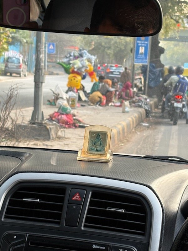 Foot path vendors selling anything and everything.