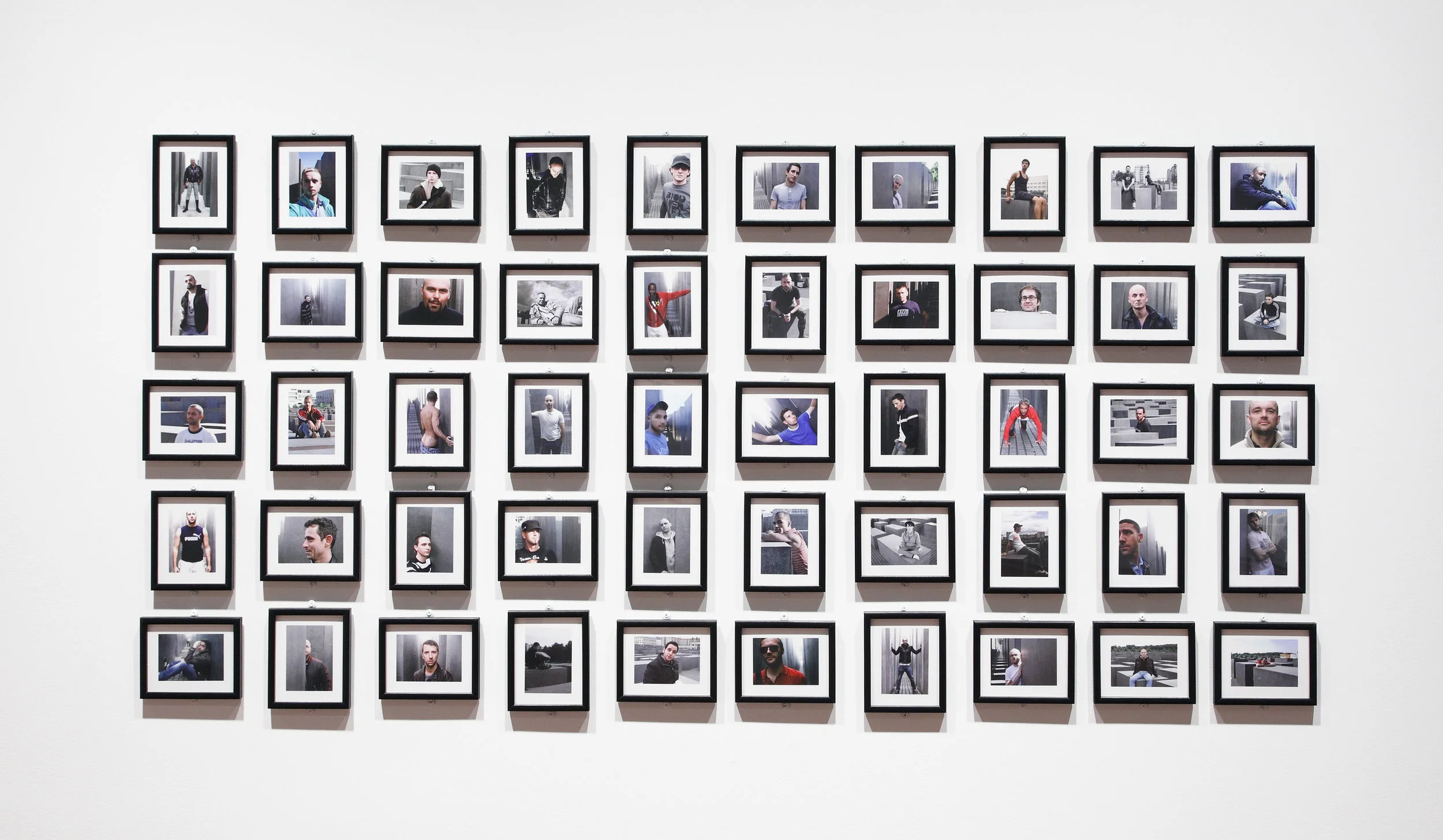 Installation detail of Stelen (Columns) (2007 - 2011) at The Jewish Museum New York as part of the group exhibition Composed: Identity, Politics, Sex , December 2011 - May 2012 Acquired for The Jewish Museum New York's permanent collection - February 2012 Installation images by Bradford Robotham