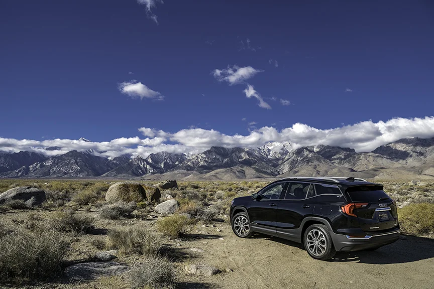 As I stopped off at Independence, I couldn’t help but to go off-road, toward the mountain range, near the Historic Site of Manzanar. This is part of our country’s dark period, where we kept Japanese Americans in interment camps.