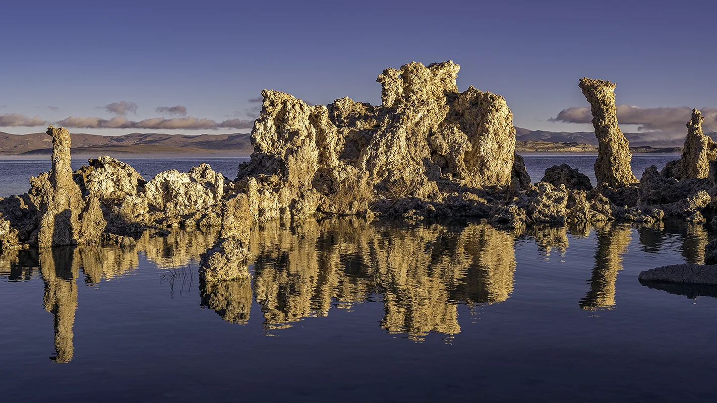 I did manage to get this quintessential shot of the tufas reflected in the water, but because it was windy, the water was moving. Had it been a completely still morning, that reflection would’ve been like a mirror. Maybe on my next trip.