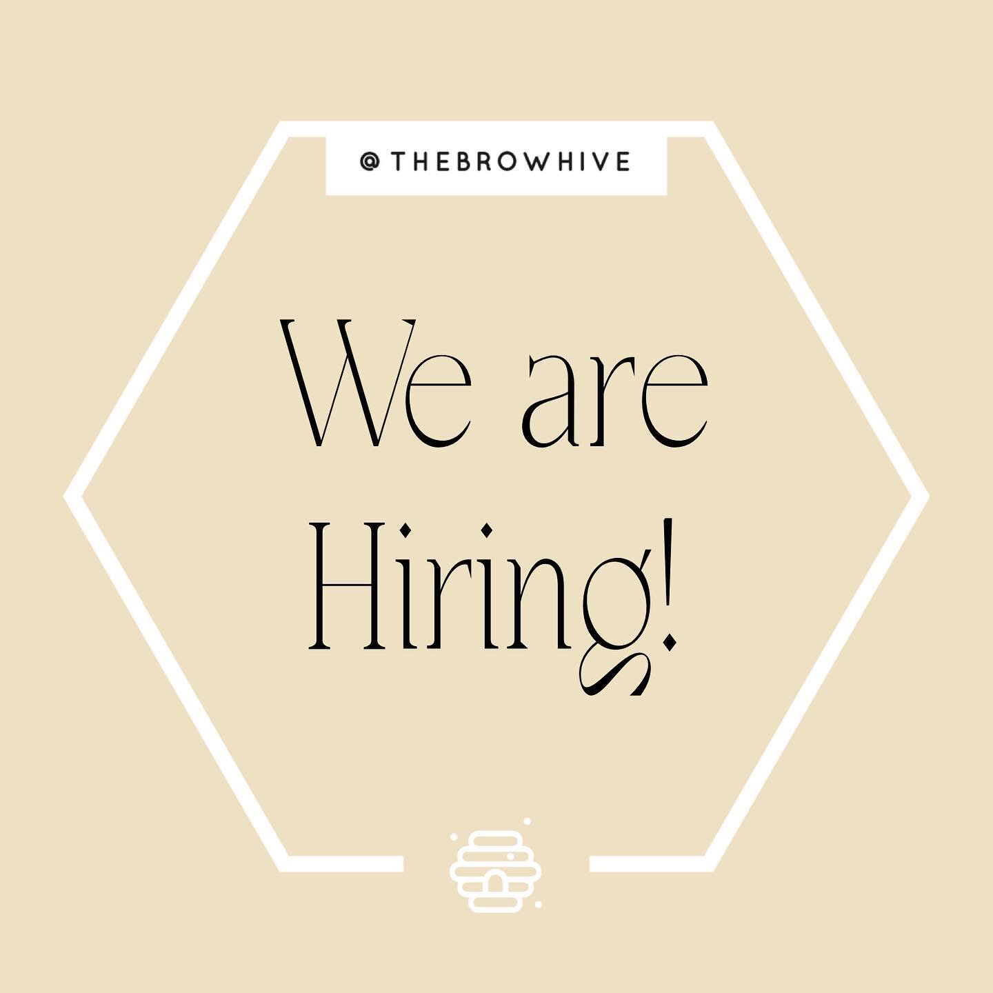 Hey 🍯! We are HIRING! Please email us your resume and a little bit about you!! Can&rsquo;t wait to meet you! 💛 the.browhive@gmail.com 
Z
Z
Z
z
z
z
z
#thebrowhive #browsfromthehive #browhive #brows #utahbrows #browbar #browstudio #utahbrowstudio #ut