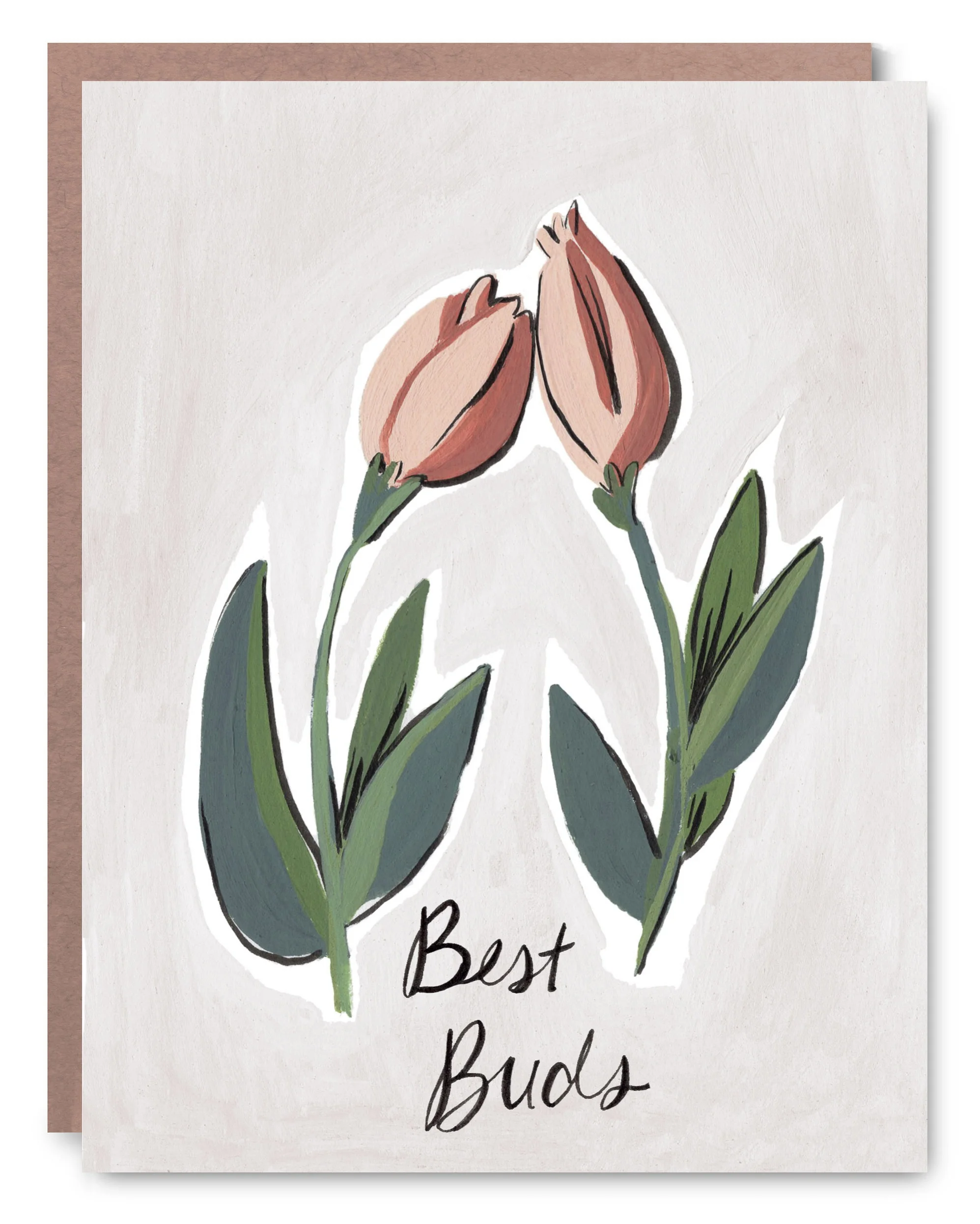 Best Buds - Blank inside - 4.25 x 5.5"