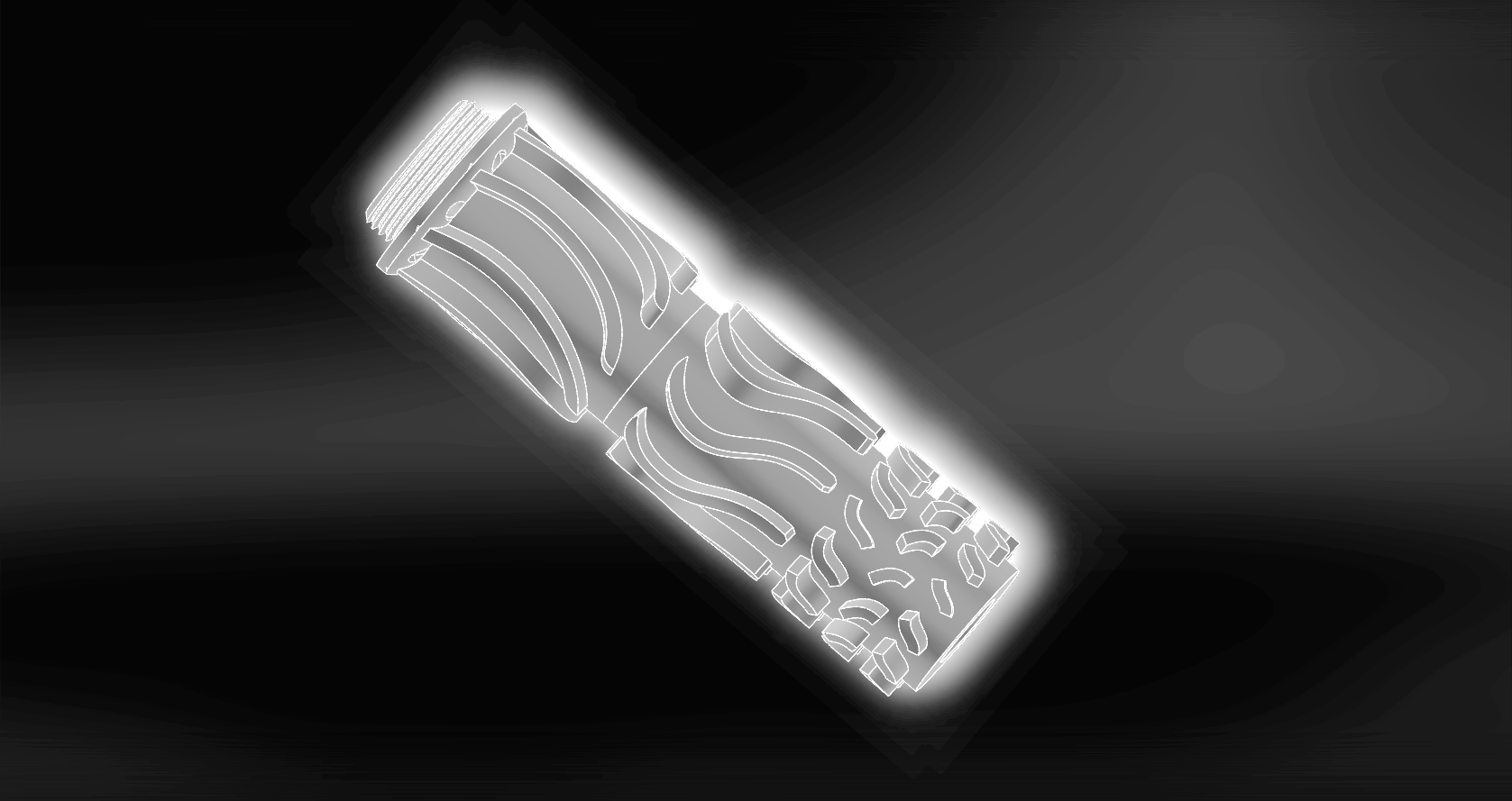 Exterior of gas diode flow-through area.
