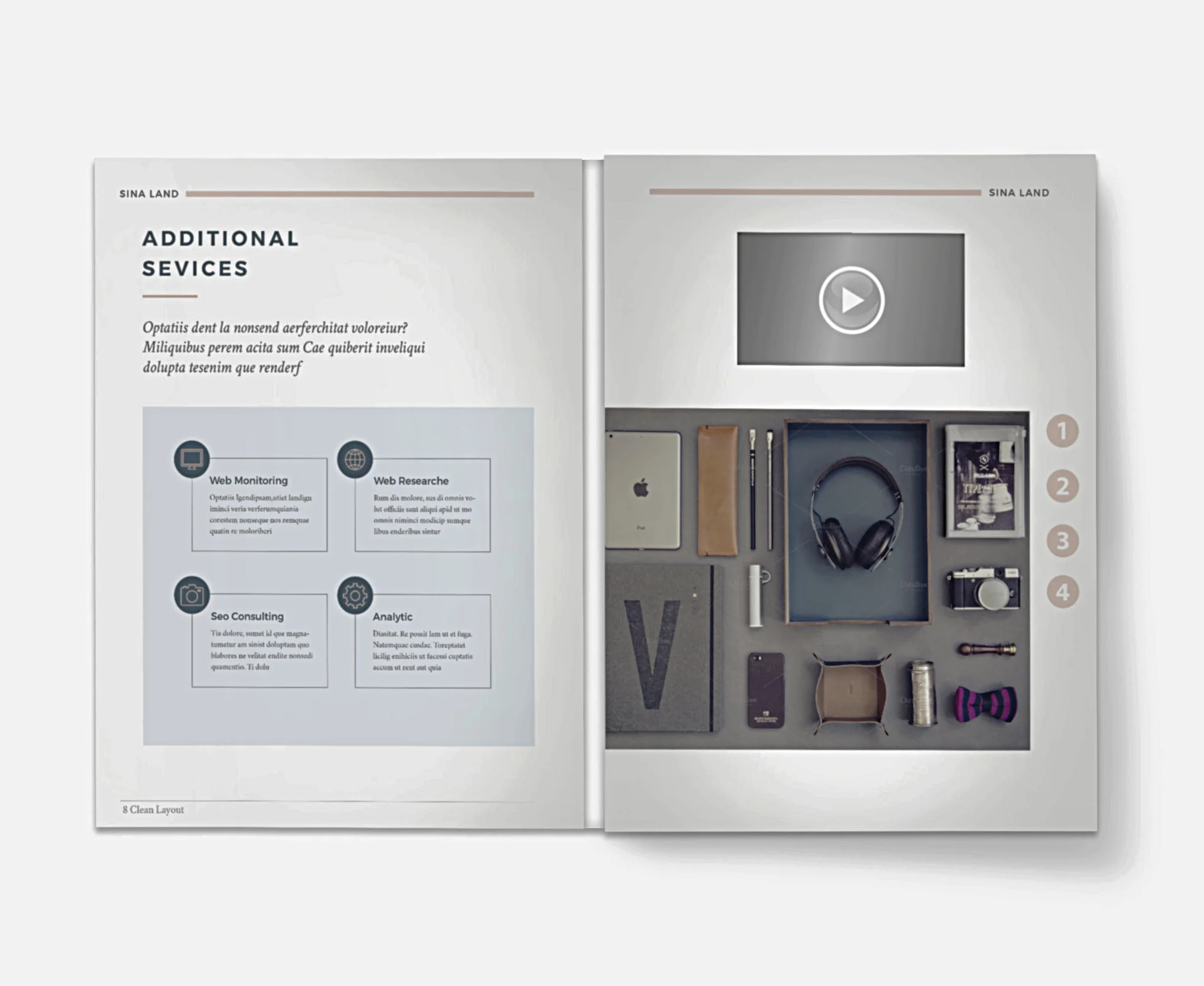 Video Brochure 8.5 X 11-4.3" LCD