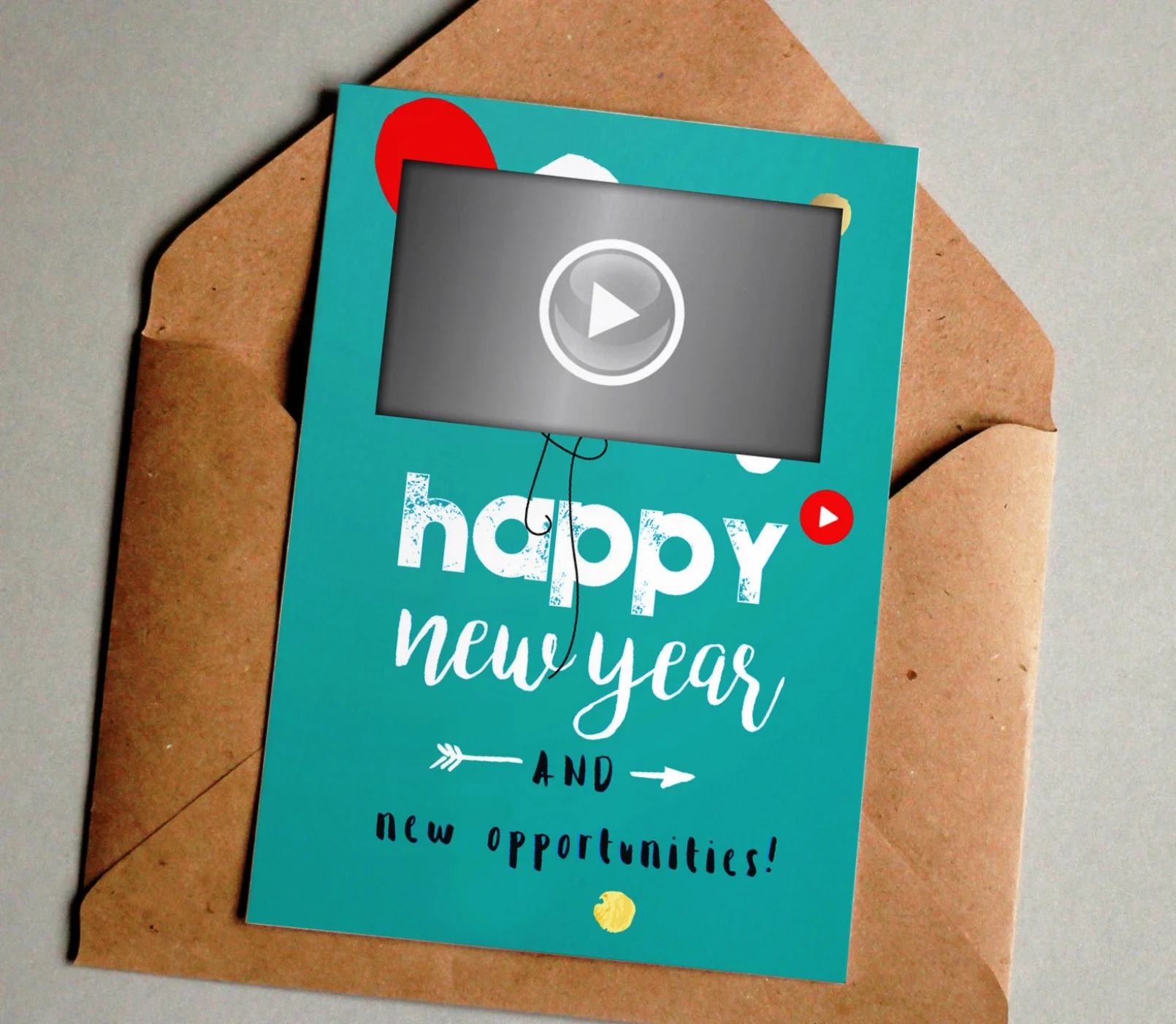 Video Postcard 5X7 with 4.3" LCD Composite Image