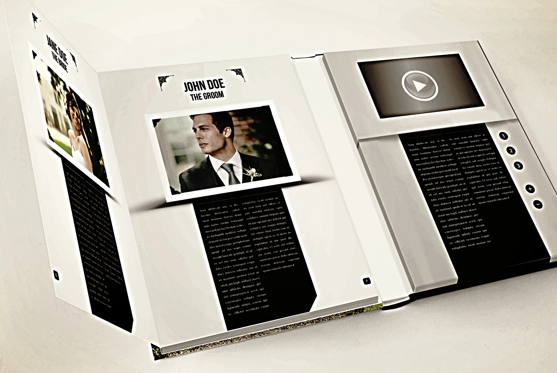 Casebound Video Album with 7" LCD
