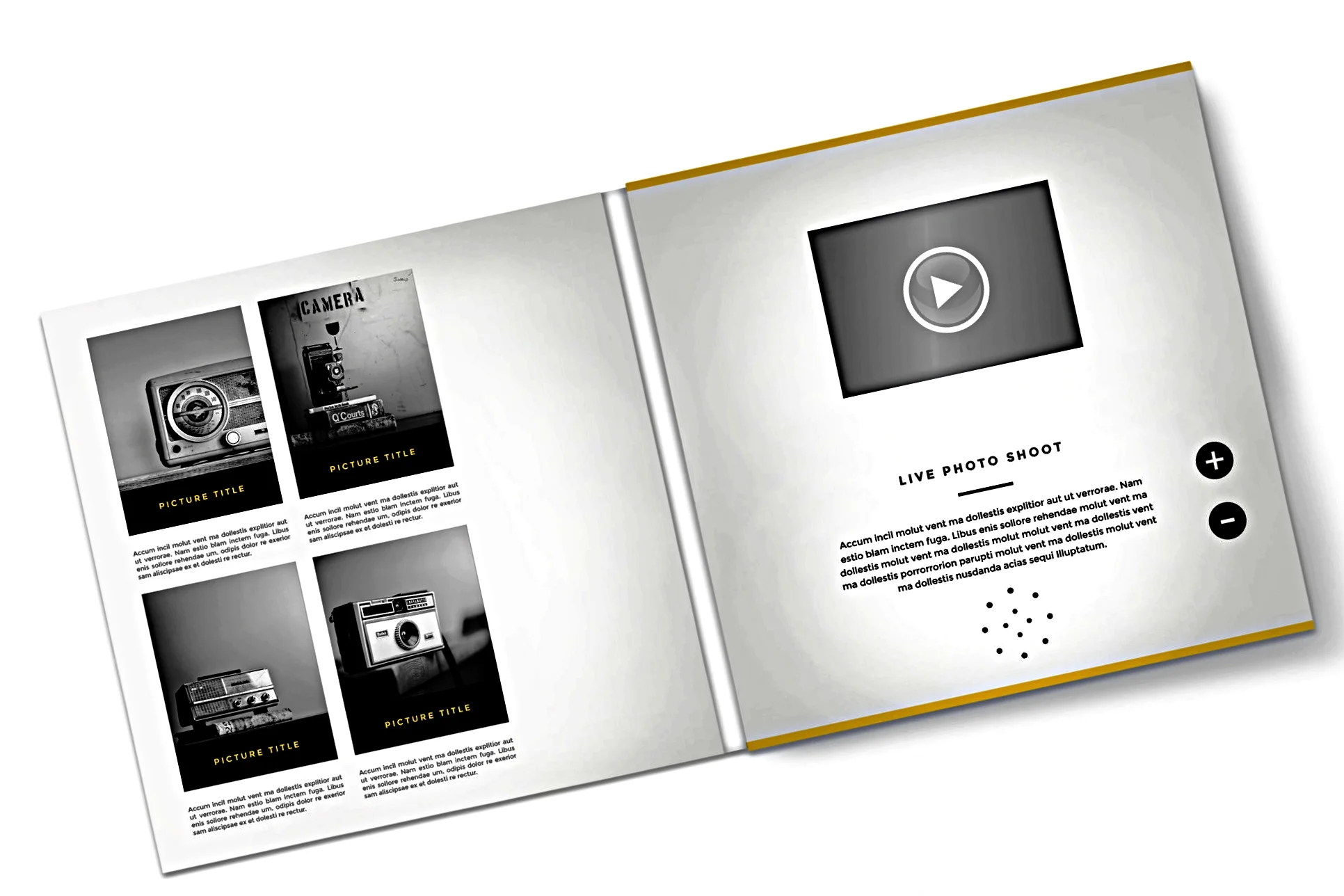 Video Brochure Square-8 X 8