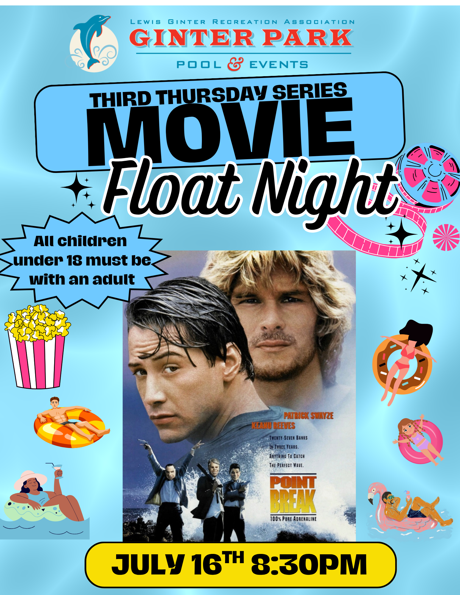 Third Thursday Movie Float Night