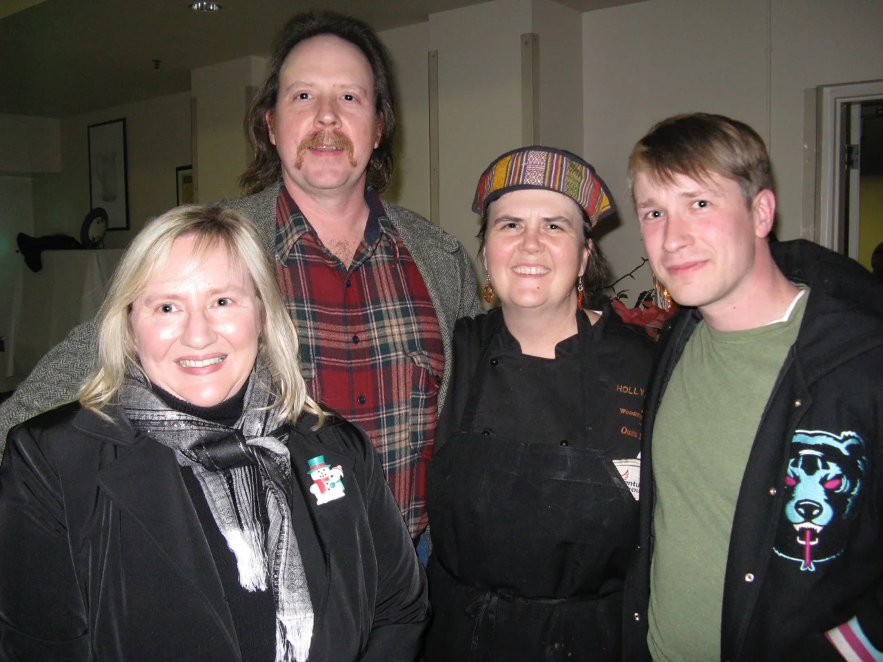 From left, Leeta and Patrick Kennedy, owners of Stone Cross Farm, with Ouita Michel and Adriel Gray, Leeta's brother and Stone Cross sales representative