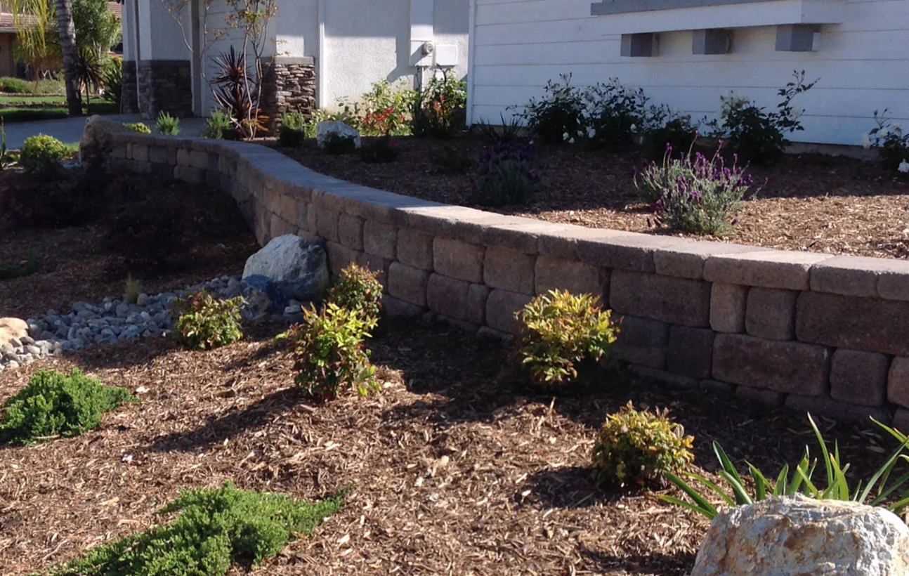 Concrete Block Retaining Wall