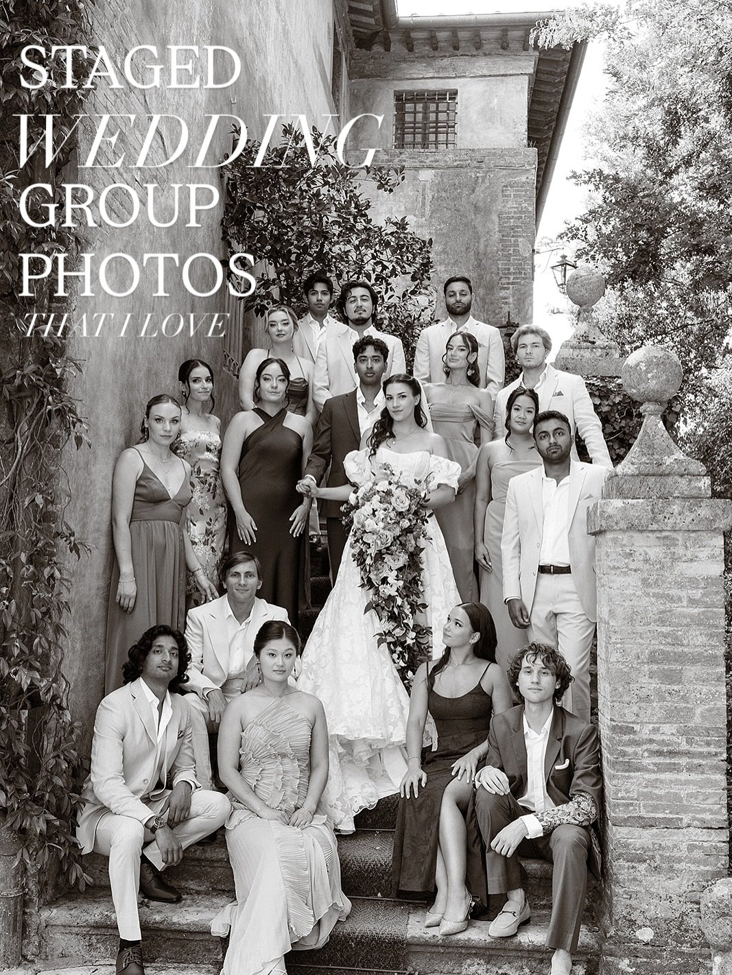STAGED GROUP PHOTOS I LOVE 🤍

I&rsquo;m not the type of photographer to schedule an hour for &ldquo;posed&rdquo; combos, but for the time we do have, let&rsquo;s make it count. 
-
The rest of your gallery is candids, but I&rsquo;m loving the intenti