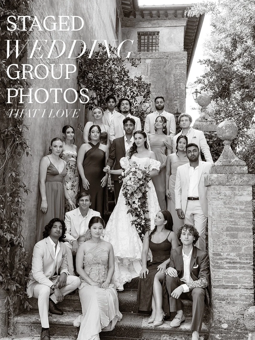 STAGED GROUP PHOTOS I LOVE 🤍

I&rsquo;m not the type of photographer to schedule an hour for &ldquo;posed&rdquo; combos, but for the time we do have, let&rsquo;s make it count. 
-
The rest of your gallery is candids, but I&rsquo;m loving the intenti