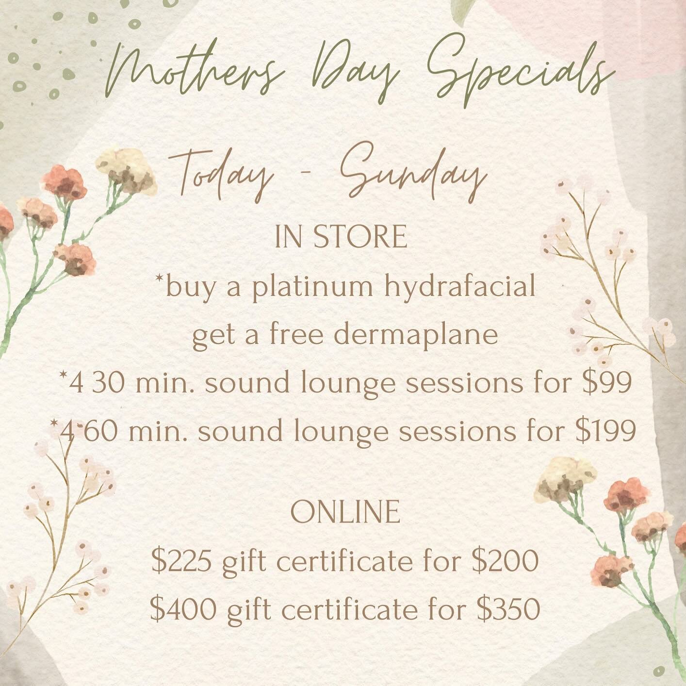 Mother&rsquo;s Day Specials!! 👏🏻💐 Today-Sunday 
Come see us in store for some specials and check out some online!! ☺️🛍️
#wincbeauty #littlerocksalon #arkansas #mothersday