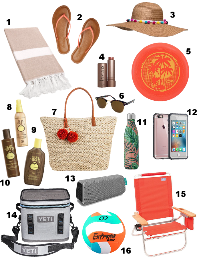 beach day trip essentials