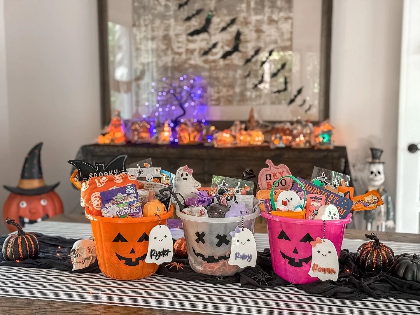 The kiddos Boo Baskets turned out so cute! I can&rsquo;t wait to gift them  on October 1st! Such a fun tradition we all look forward to! 🧡🖤