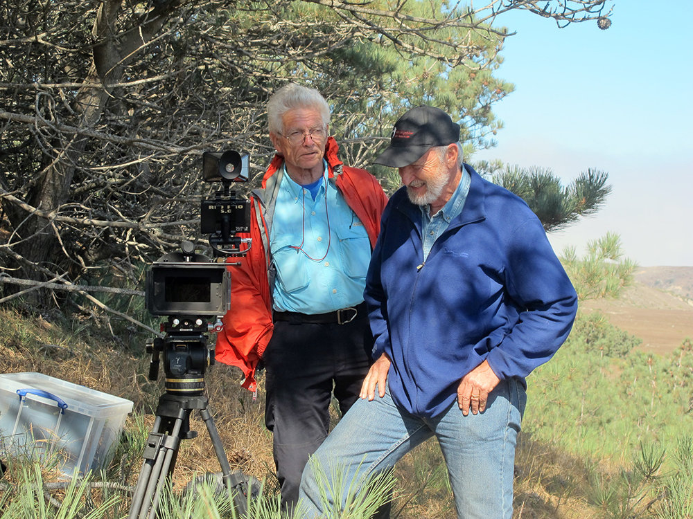 Archaeologists Don Morris (l) and John Johnson have collaborated on researching and understanding the site for 40 years