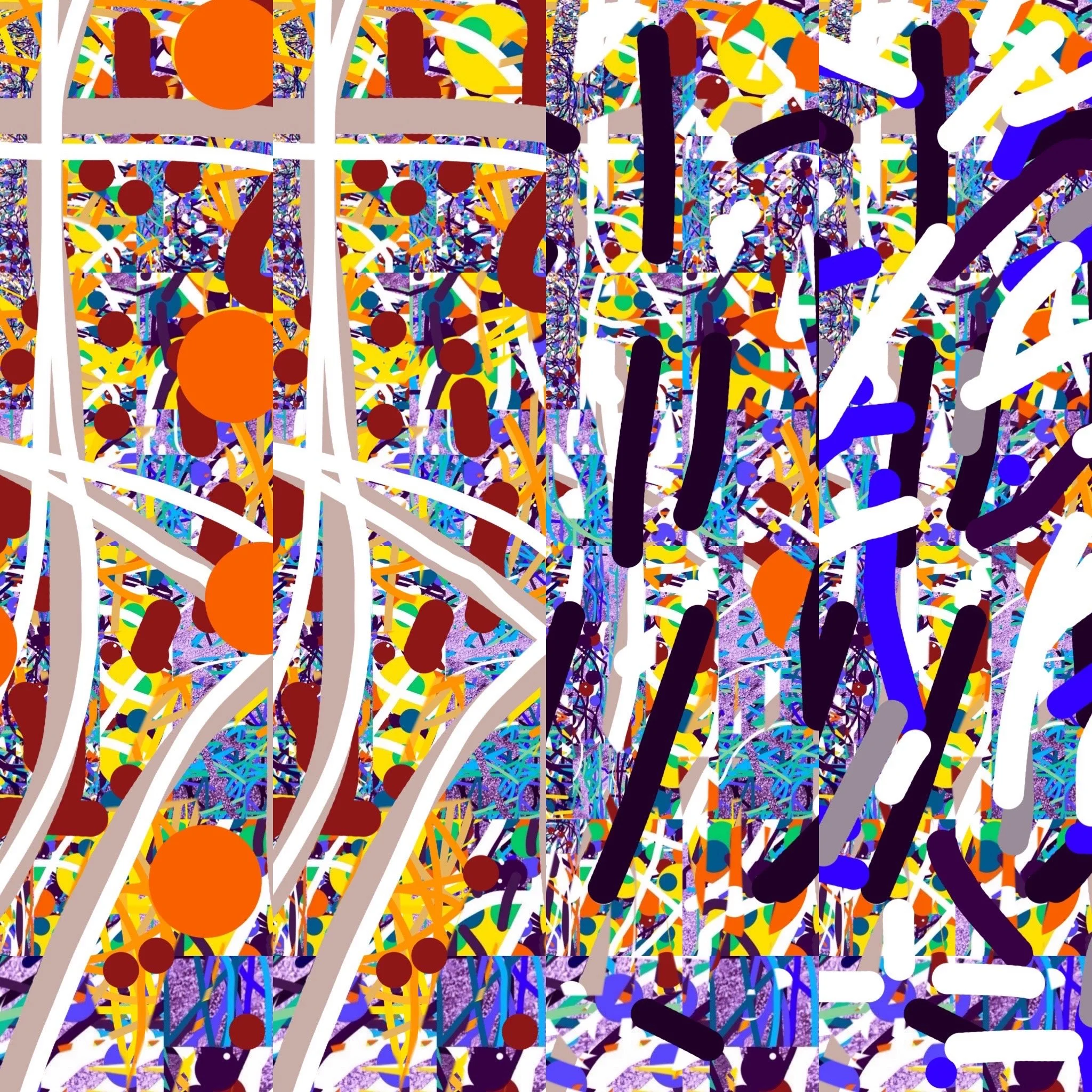 colorful, joyous visual art by Jon Keppel