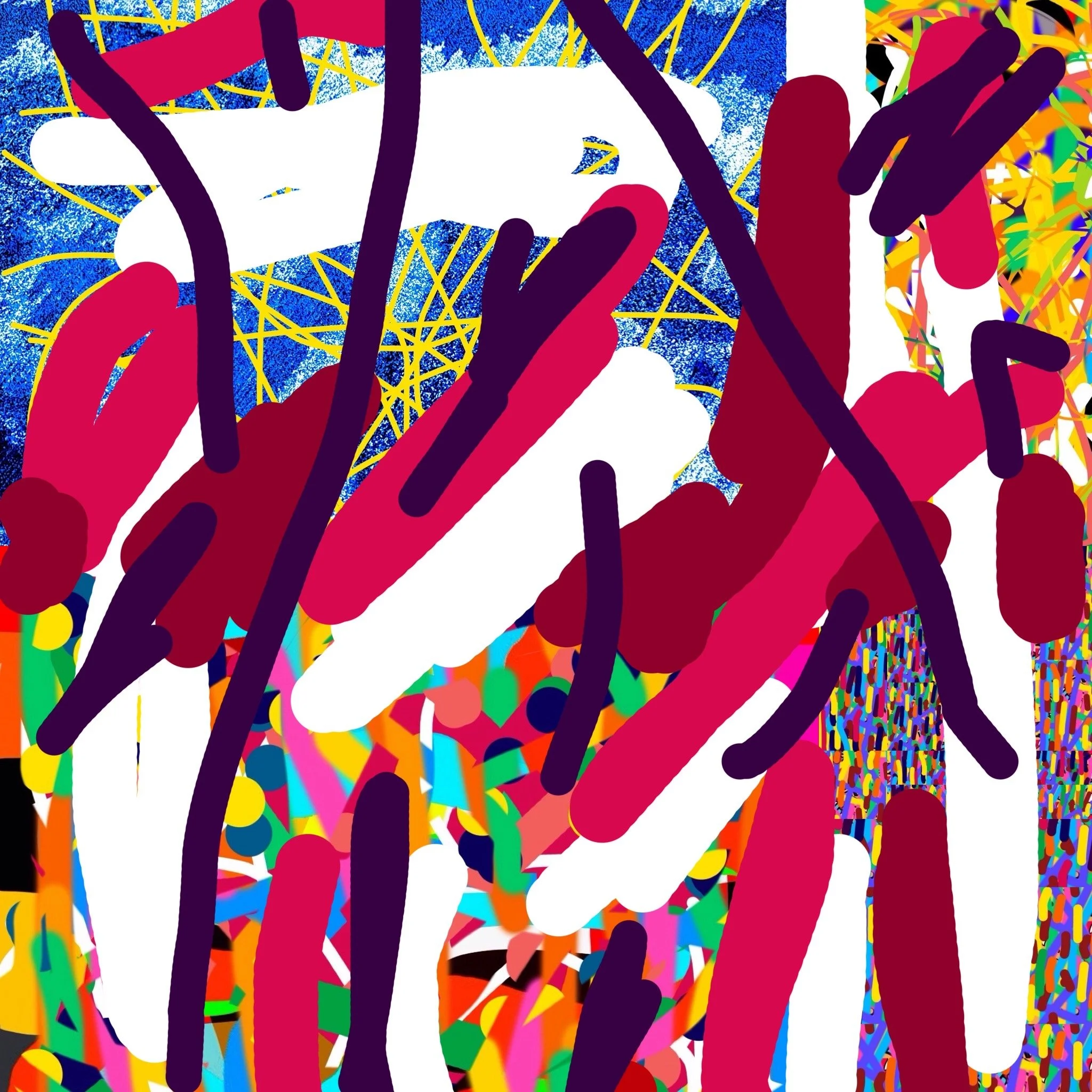 colorful energetic abstract art by Jon Keppel