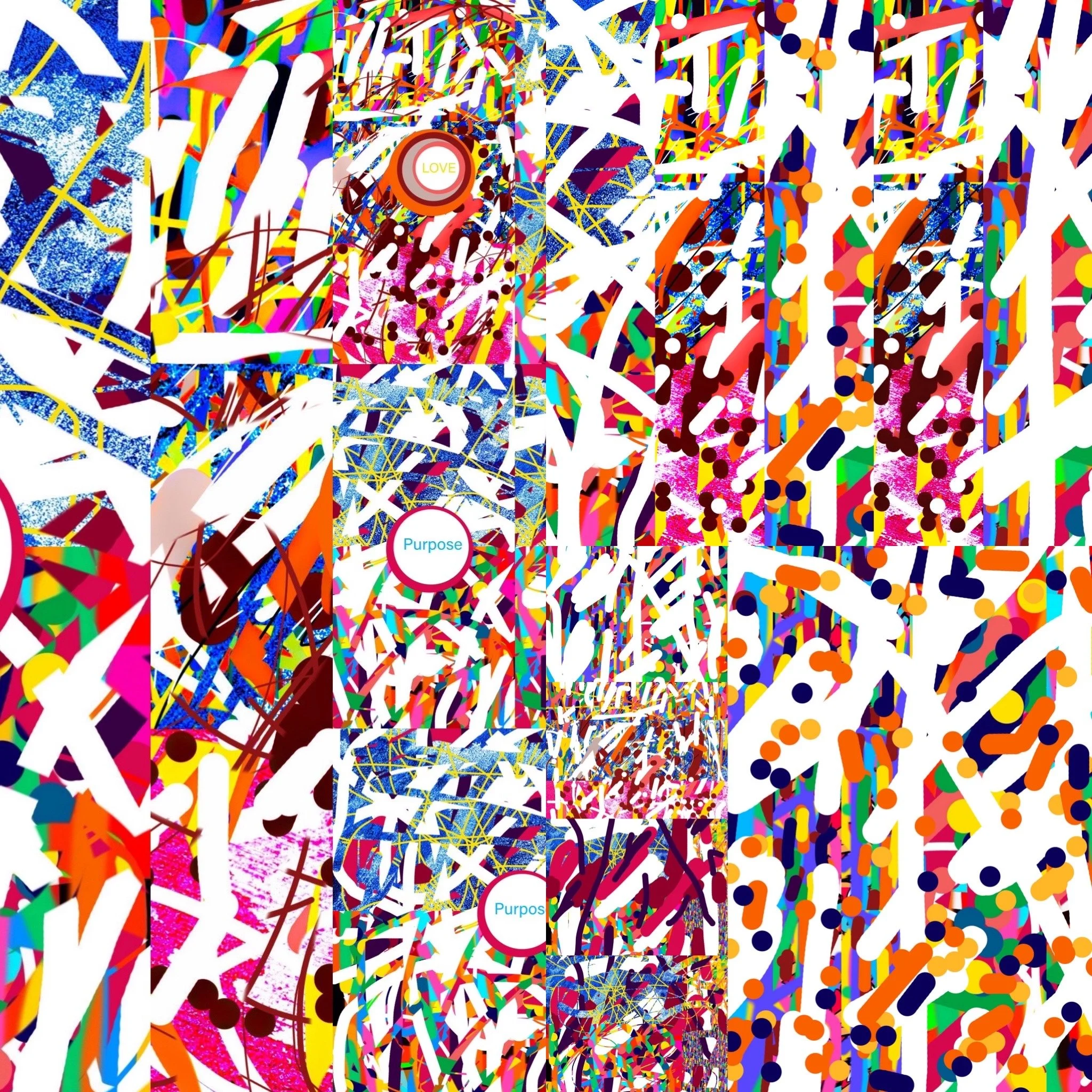 colorful, joyous visual art by Jon Keppel