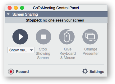 Solution: screensharing pane