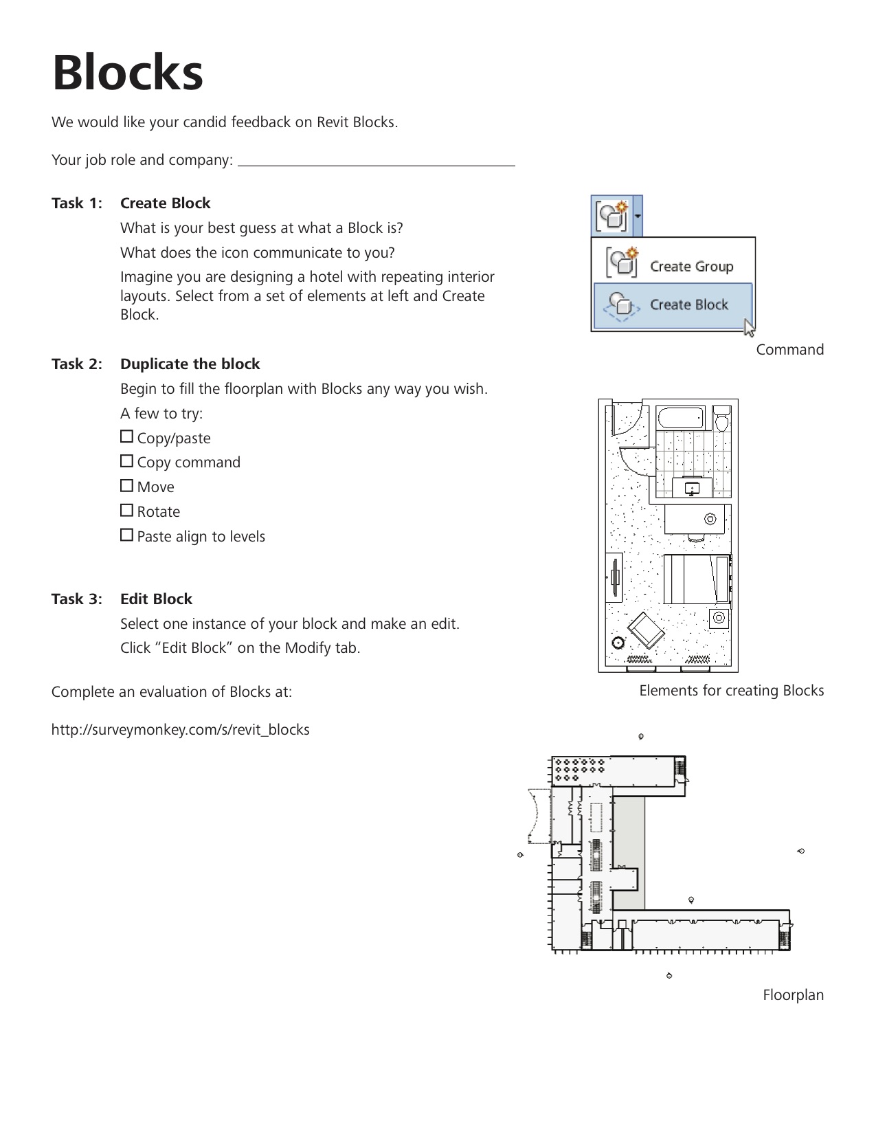 User testing tasks