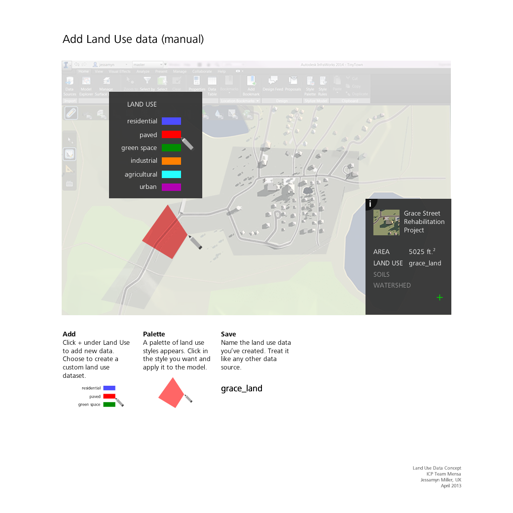 Manually add Land Use data to a model