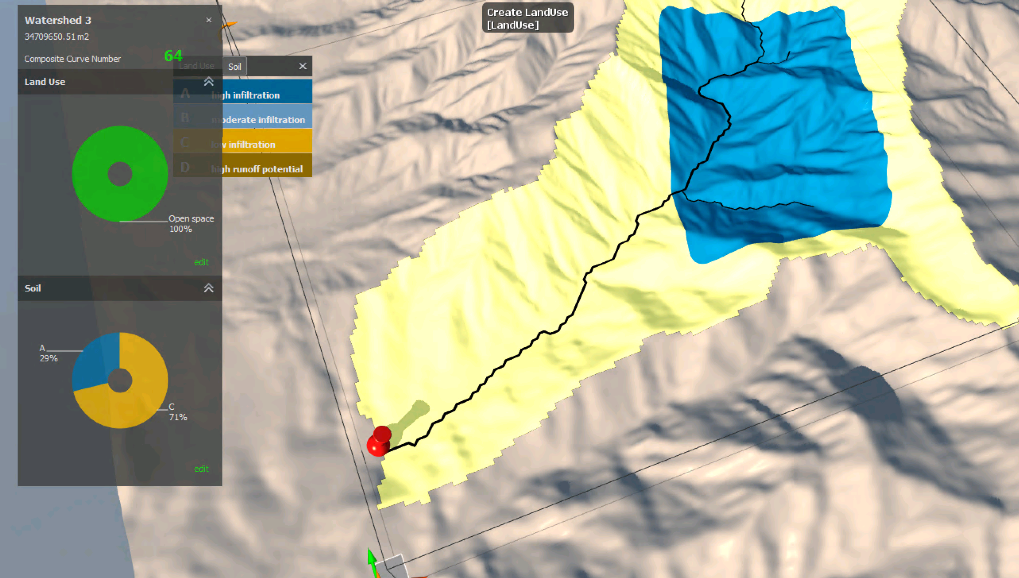 Soil data is added to the terrain