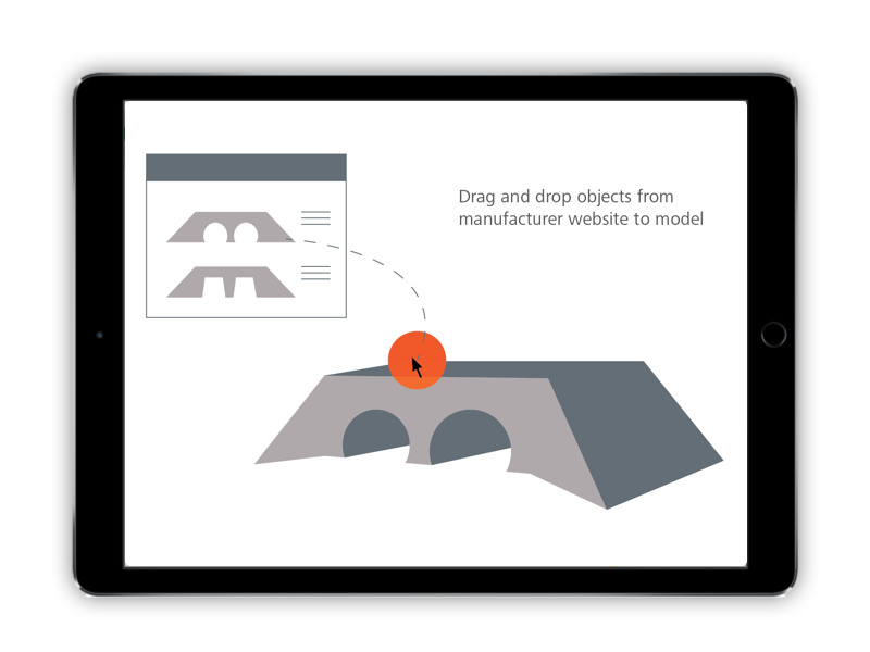 Drainage designers would have access to a catalog of configurable culverts to drag and drop into their model. No need to model from scratch.