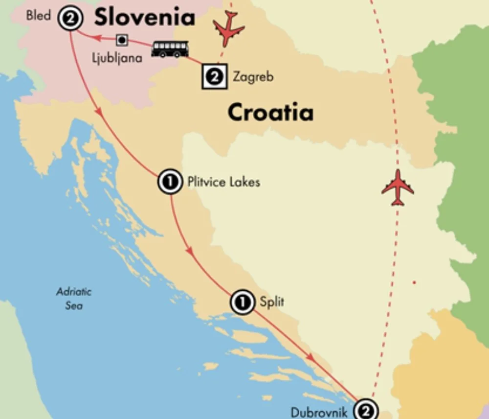 CROATIA & SLOVENIA-2026 - $2,449.00/person *LAND ONLY - SOLD OUT -*