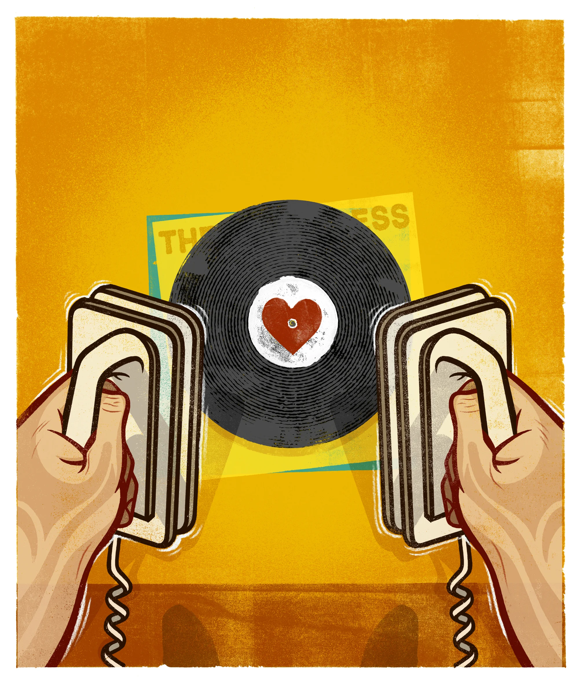  Cover story illustration for  OC Weekly  about the resurgence of vinyl records. Art direction by Laila Derakhshanian. 