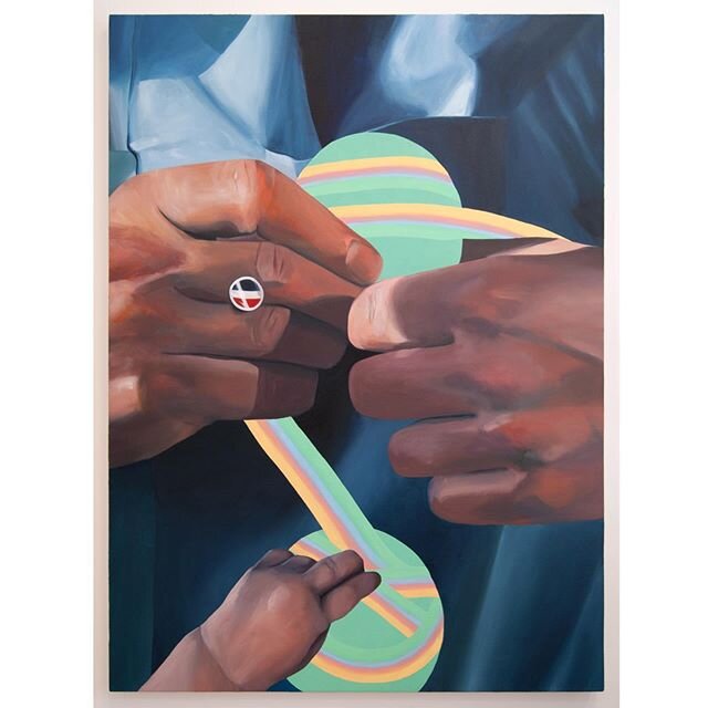 &ldquo;I Voted&rdquo; 2020. Oil on canvas, 52 x 38 inches