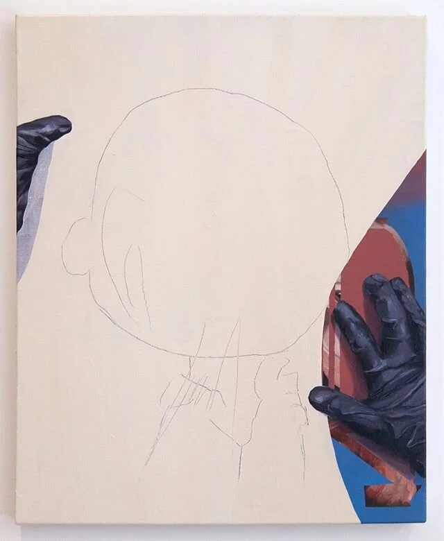 &ldquo;C.B. was here&rdquo; 2020. Oil on canvas, 20 x 16 inches