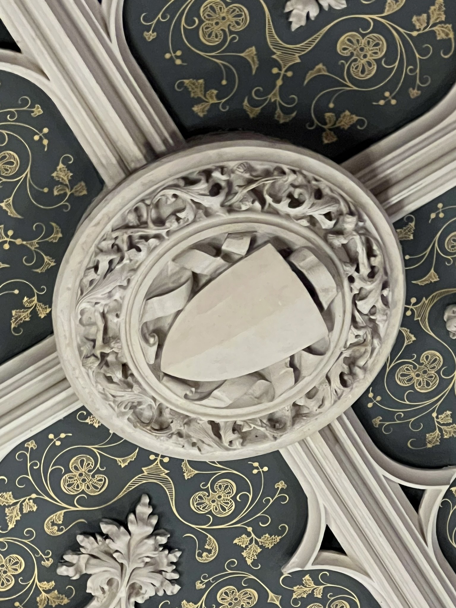  Ceiling detail. Marble House, RI, USA 