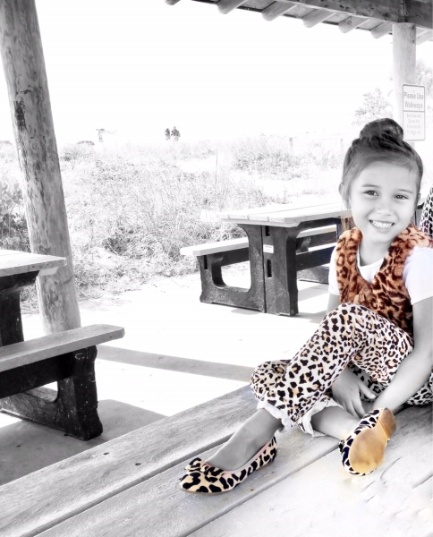 Ariana's Style: H&M Vest, Carter's Corduroy Pants, H&M Flat Shoes with Bow Detail