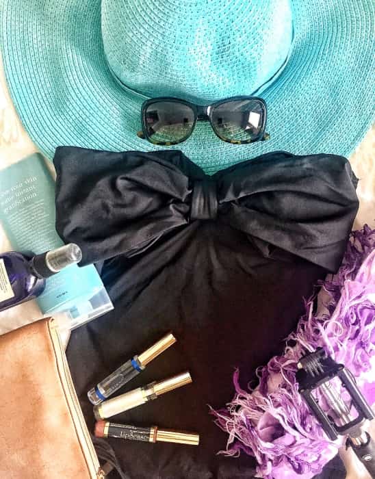 Beach-bound! Heading to the beach requires packing a water-proof lipstick.