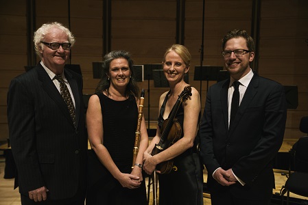 Richard Gill, Nicole van Bruggen, Rachael Beesley and Benjamin Bayl. Photo © Nick Gilbert