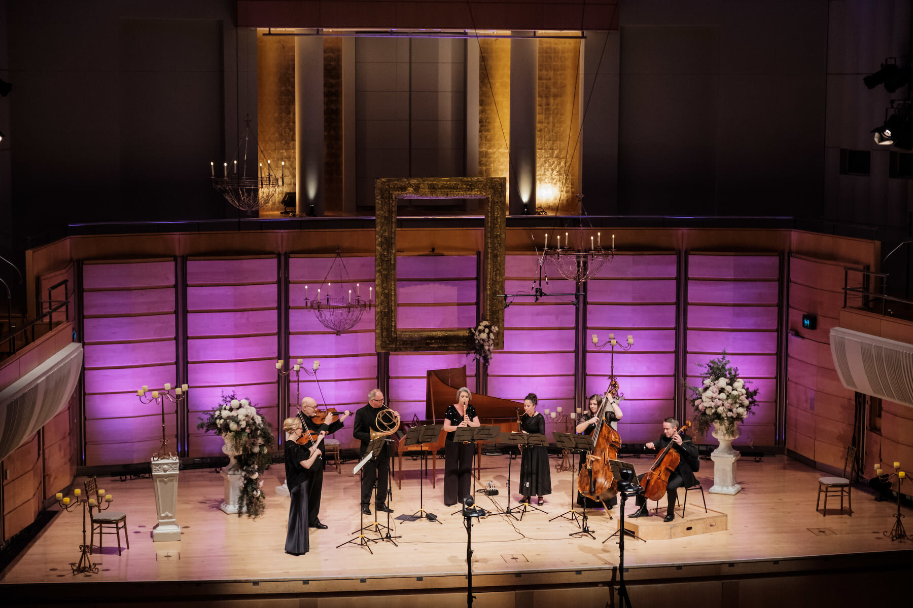  Our full ensemble perform Franz Berwald's Grand Septet    Robert Catto, Photographer  Stage design  James Browne Presents  