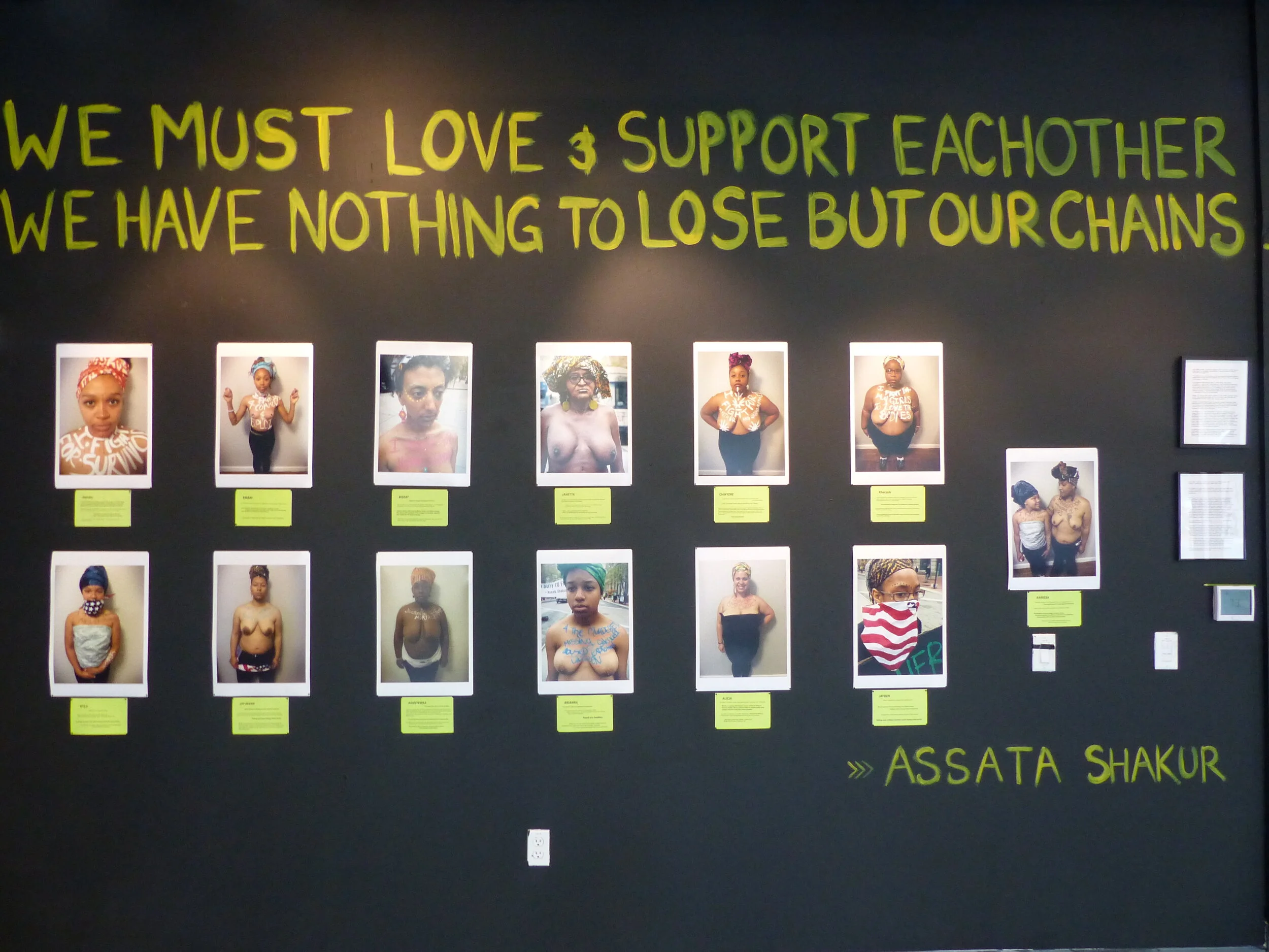  Who Taught You How to Love Yourself: Black Women!  OMI Gallery, Oakland. 2017 