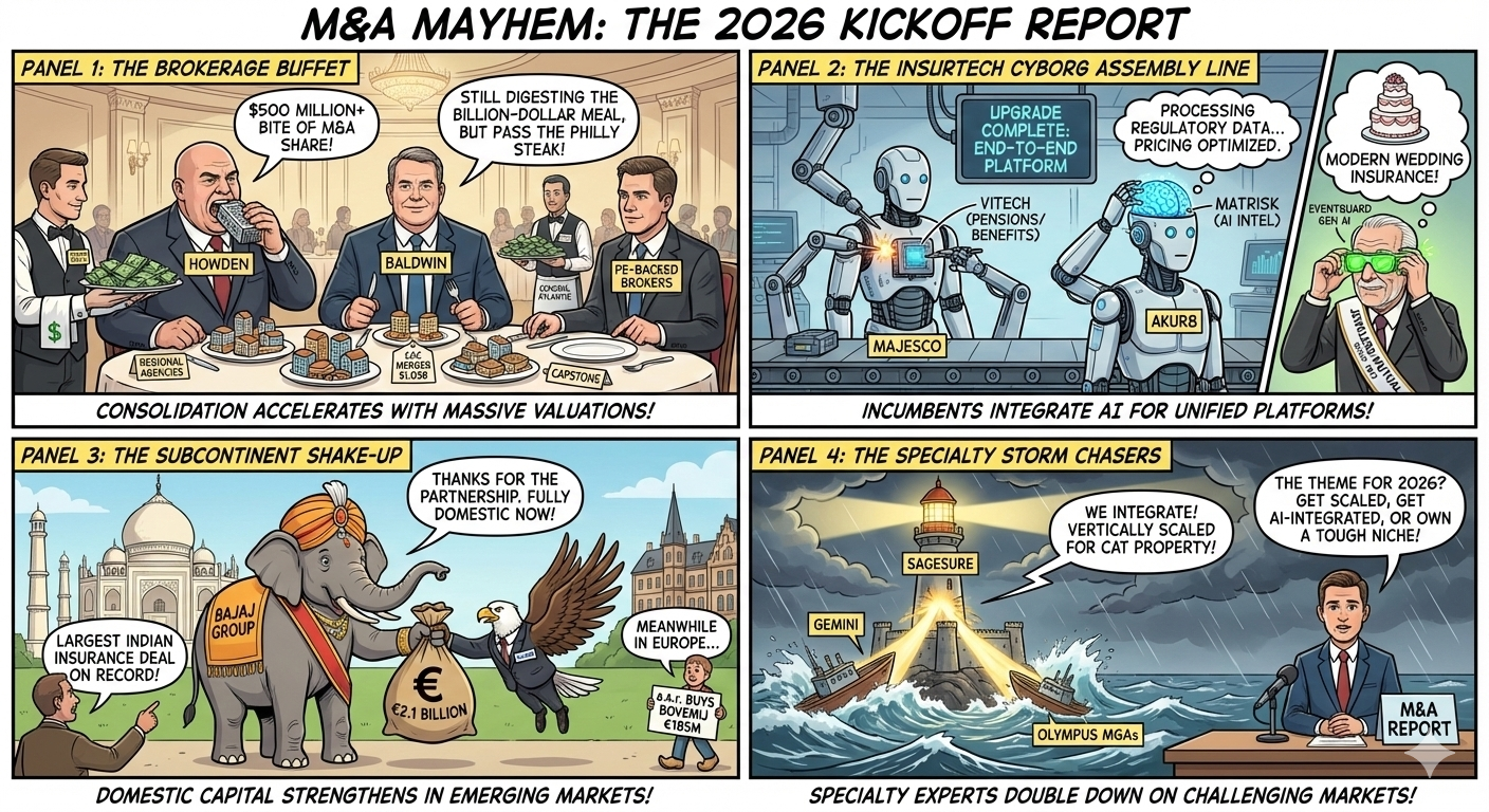 Insurance &amp; InsurTech M&amp;A Weekly Report January 1–11, 2026