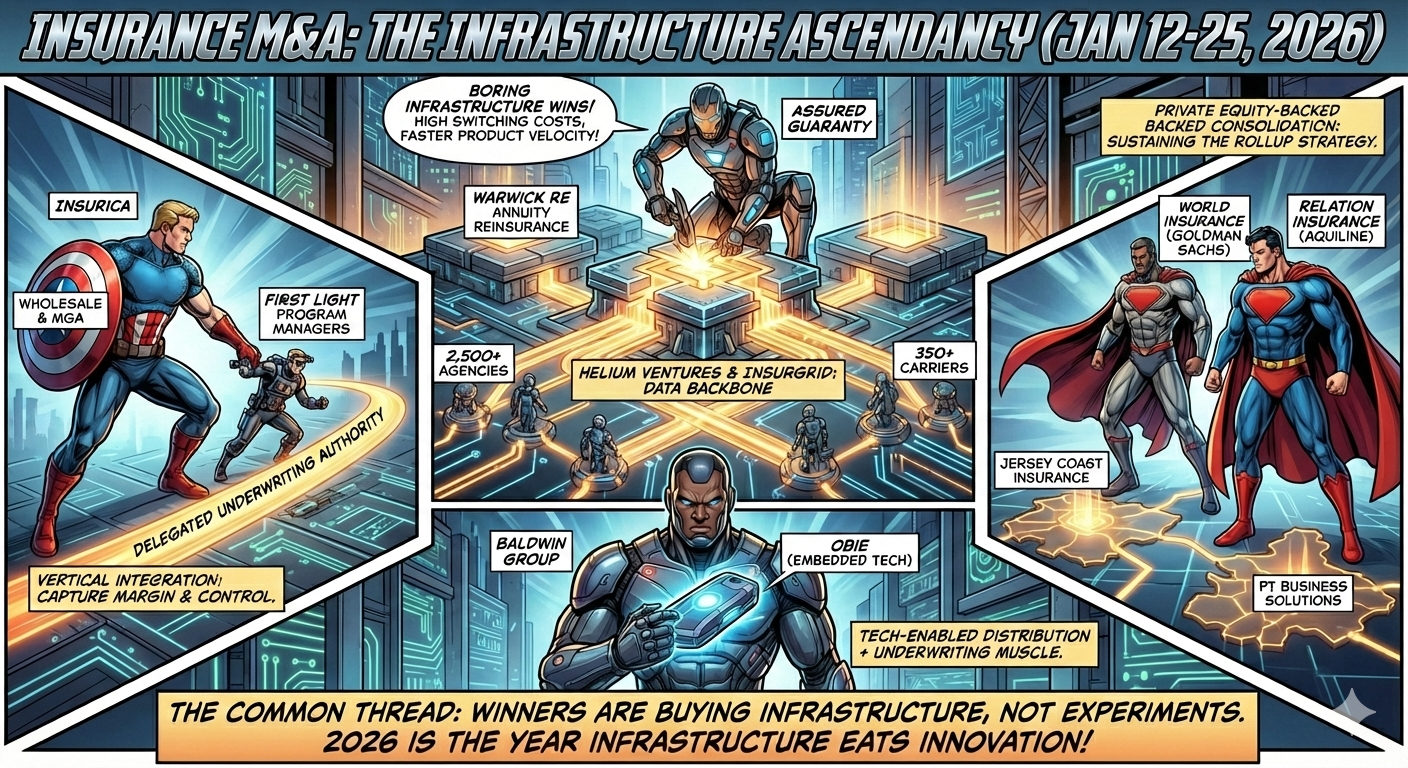 M&amp;A Insurance &amp; InsurTech Weekly Report: January 12–25, 2026