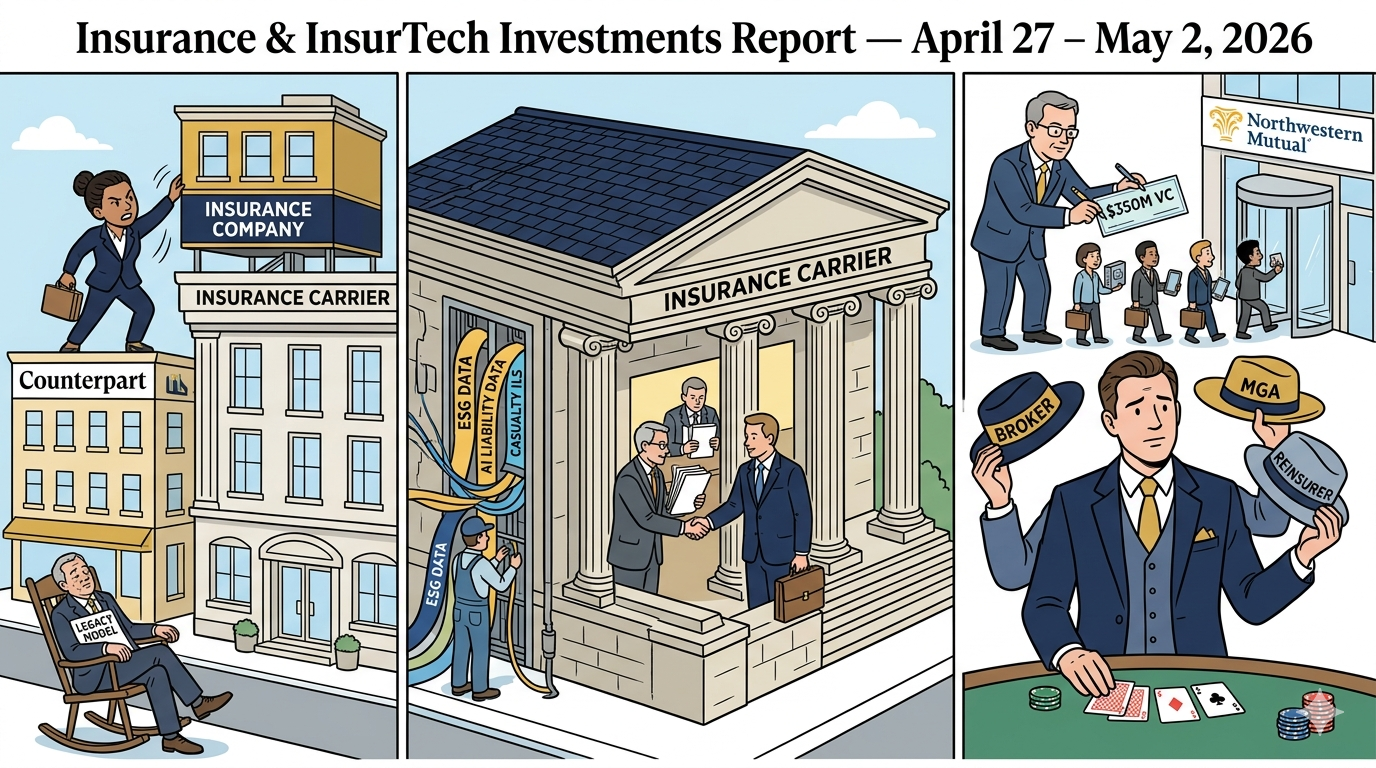 Insurance &amp; InsurTech Investment Report: Week of April 27 – May 2, 2026