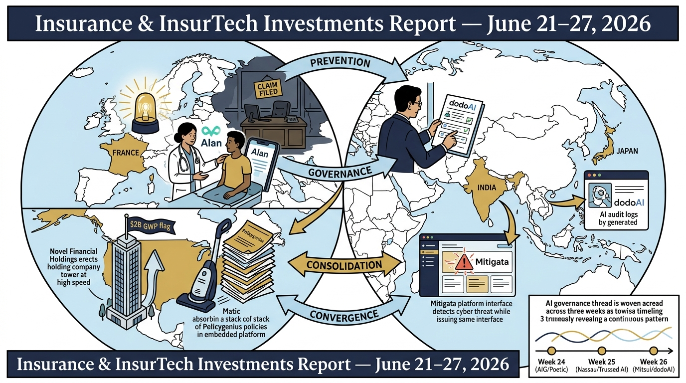 Insurance &amp; InsurTech Investment Intelligence Report: Week of June 21–27, 2026