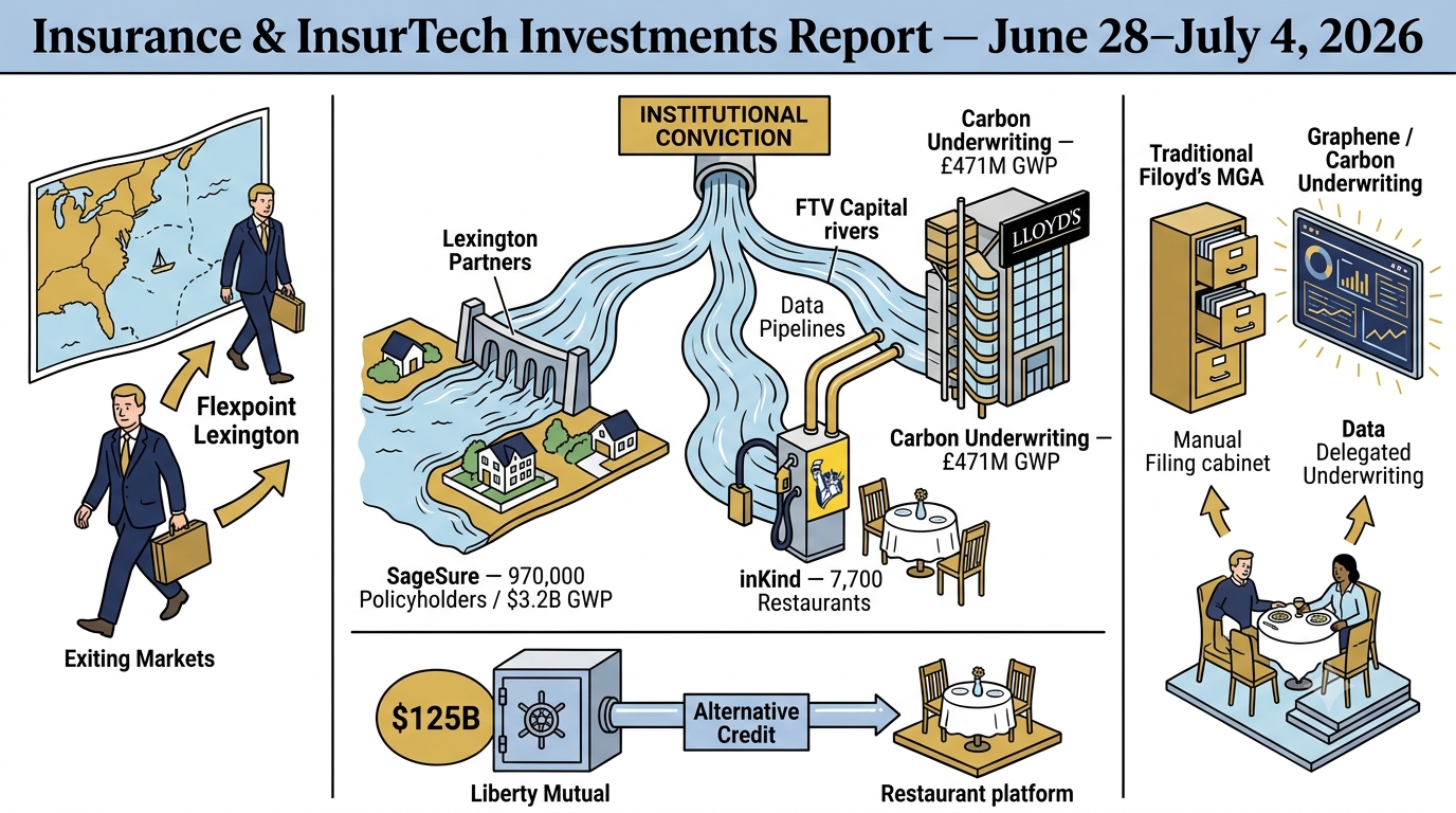 Insurance &amp; InsurTech Investment Intelligence Report: Week of June 28 – July 4, 2026
