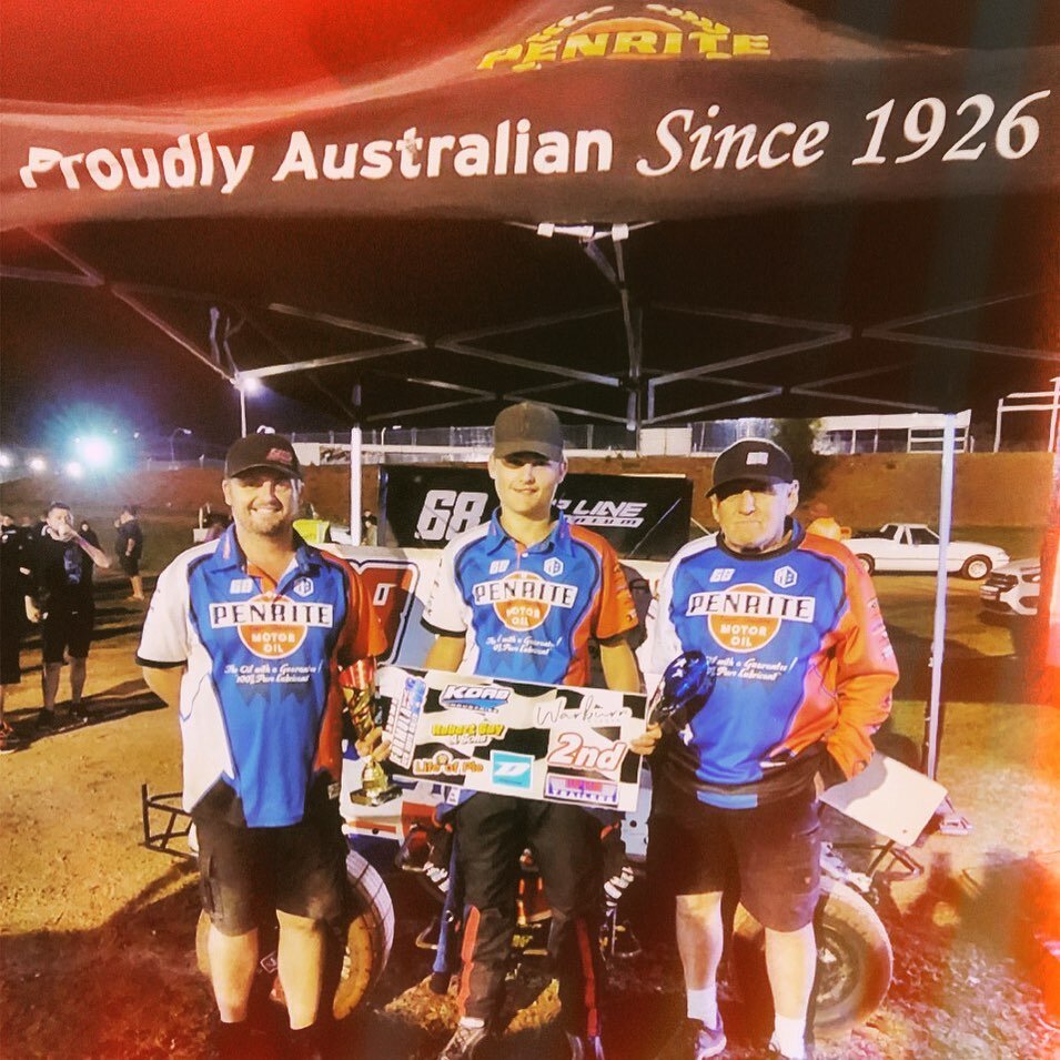 Celebrating 2nd place at the Easter Trail at Tamworth Speedway. #maxbevanracing #driveitlikeyoustoleit #letsmaxthetrack #formula500