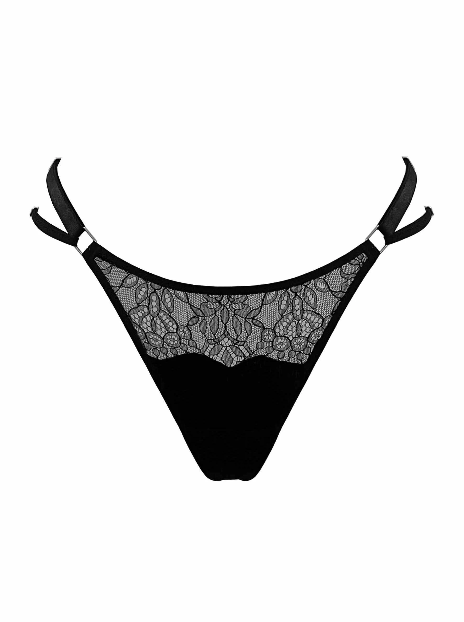 MARLENE THONG BLACK