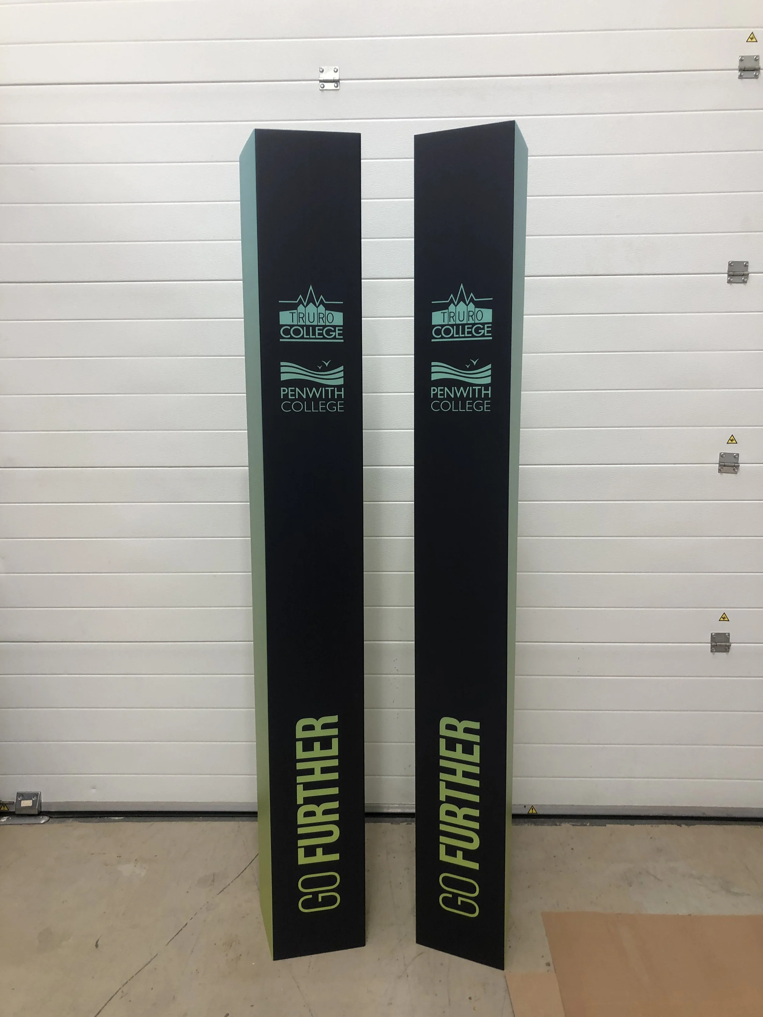 Truro College Correx Pole Covers